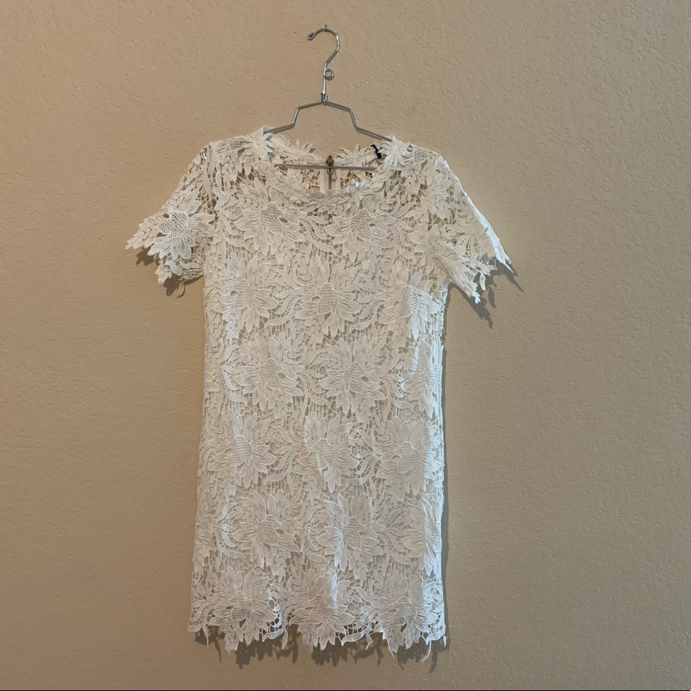 NWT Chicwish White Crochet Lace Dress